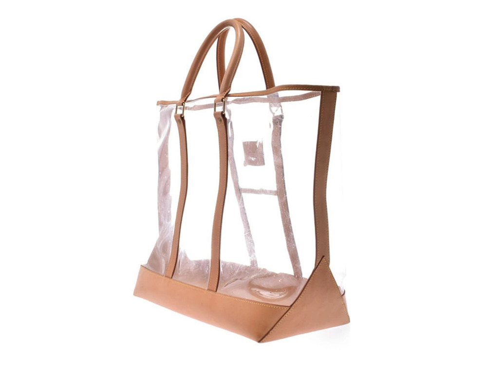Louis Vuitton Clear Leather Tote Bag Mizrahi Anniversary Isaac Black
